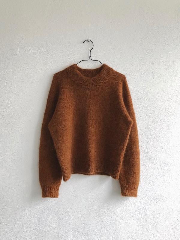 9: Oslo sweater fra PetiteKnit, No 2 + silk mohair strikkekit