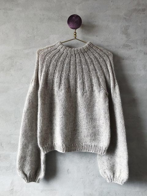 5: Sunday sweater fra PetiteKnit, No 1 + silk mohair strikkekit