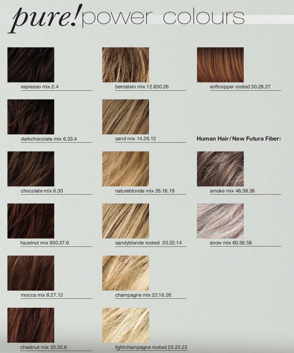 Ellen Wille Wigs Color Chart