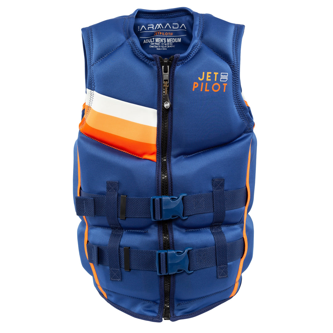  JetPilot Xplore Sportsman Nylon Fishing Vest, USCG Approved  (Blue, Medium) : Sports & Outdoors