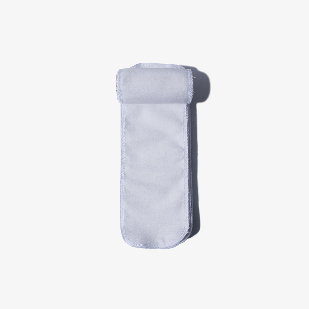 24-Sheet Reusable Organic Cotton Toilet Paper - White