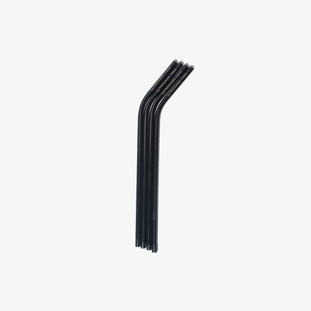 8.5 Bent Stainless Steel Straw (4 pack)