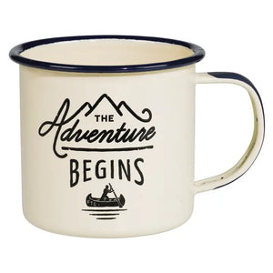 Enamel Mug - Adventure Begins - Big Adventure Outfitters