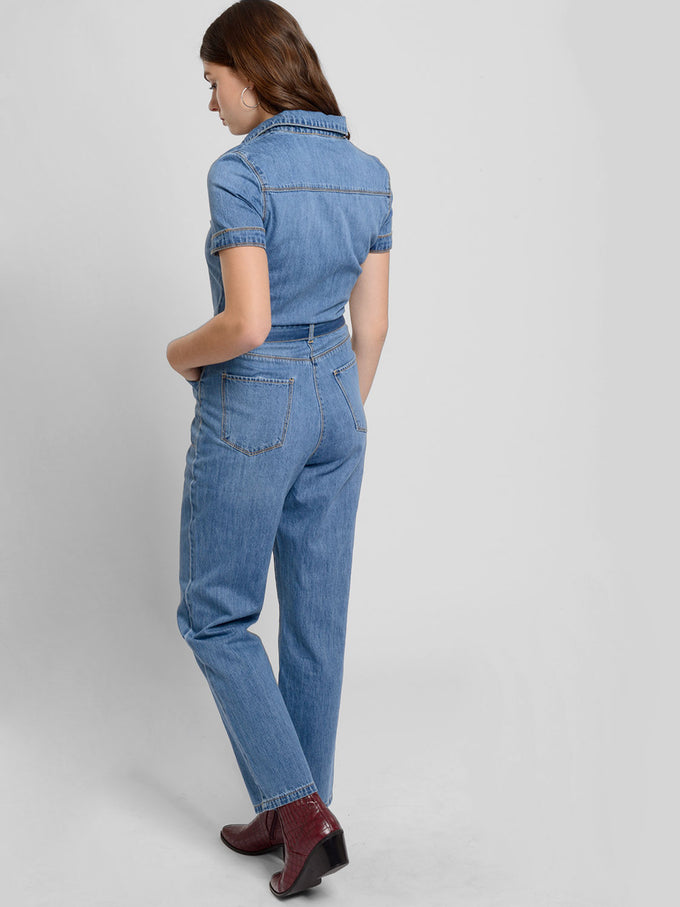 cheap denim jumpsuit