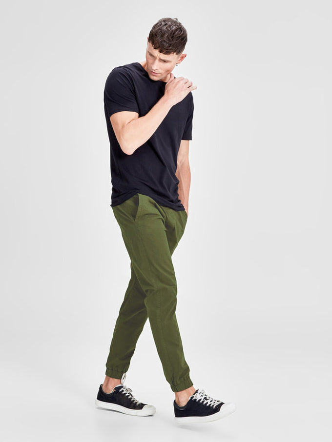 jogger pants with polo shirt