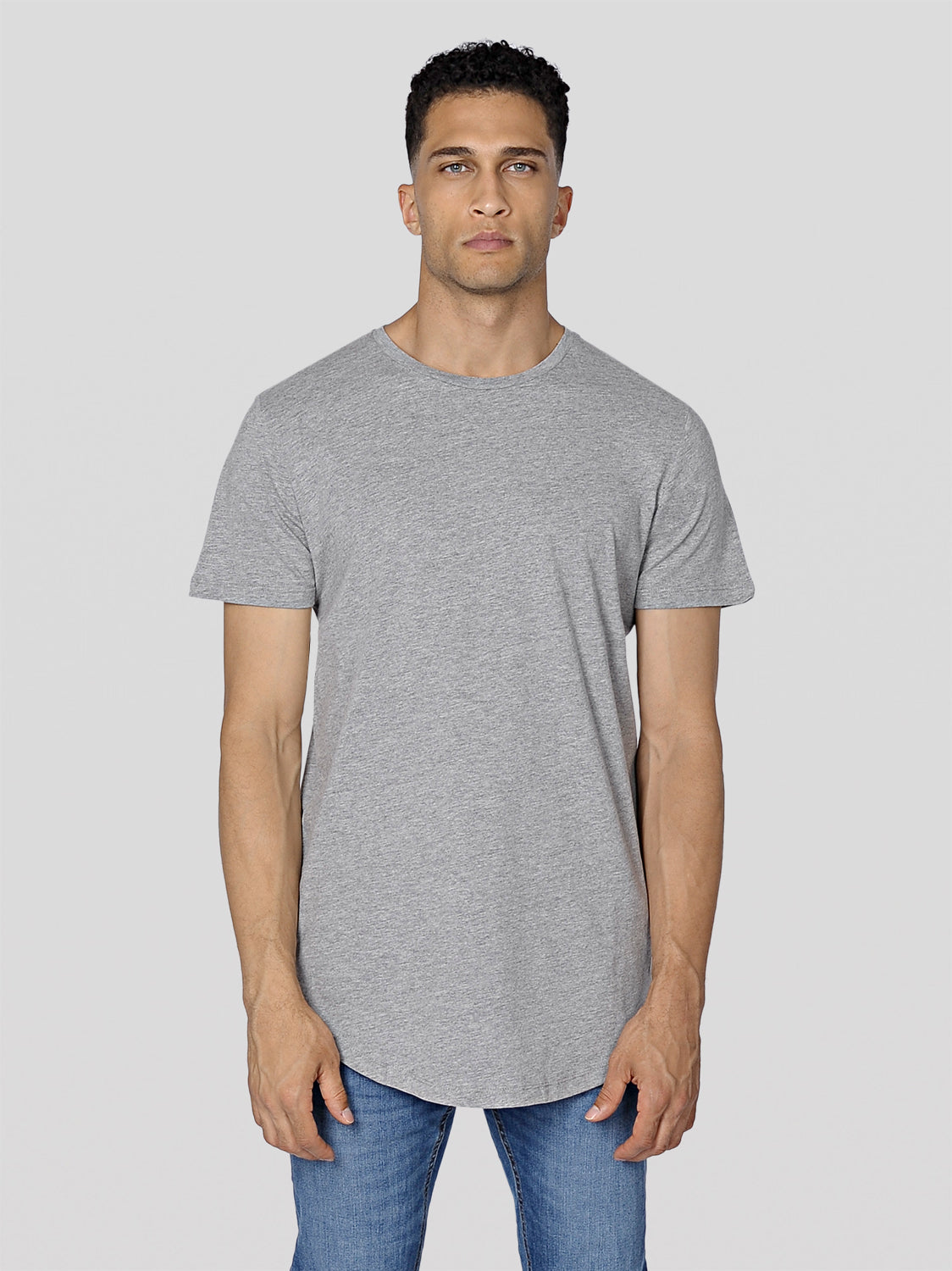 NOA BASIC LONG FIT T-SHIRT | GREY