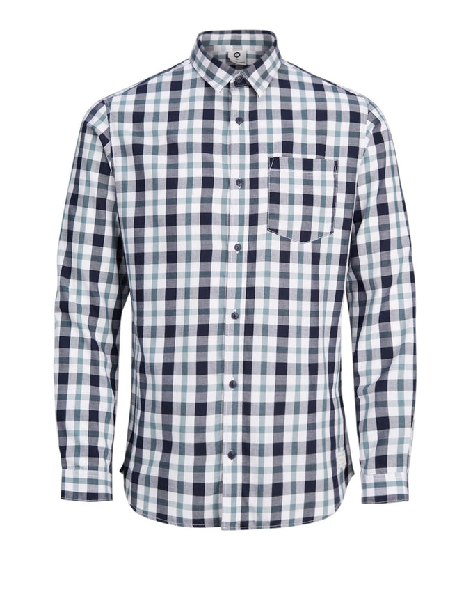 CORE SMALL CHECKS SHIRT | WHITE