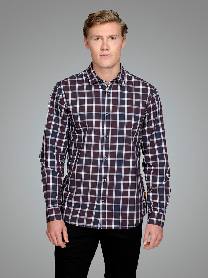 VERSATILE CHECKERED CORE SHIRT | RED