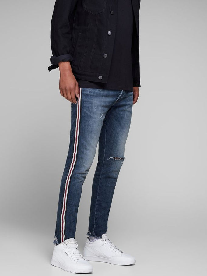 jack and jones side stripe jeans