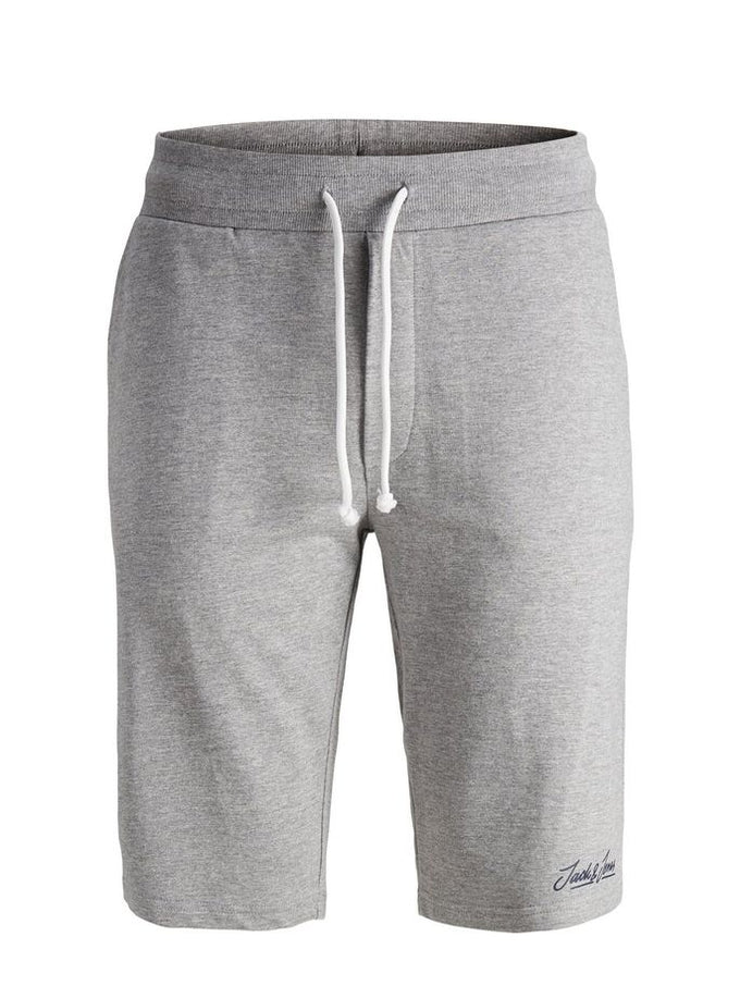 light grey sweat shorts