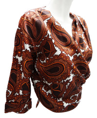 Vintage Paisley Wrap-over Blouse c.1967,  as worn by Tilda Swinton