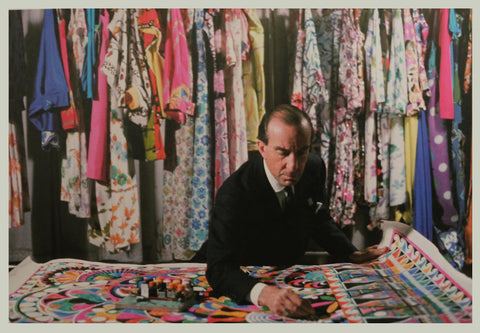 Emilio Pucci at work in the Palazzo Pucci 