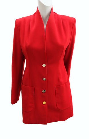 Vintage Vivienne Westwood Button Through Tailored Red Wool Skirt, UK10 ...