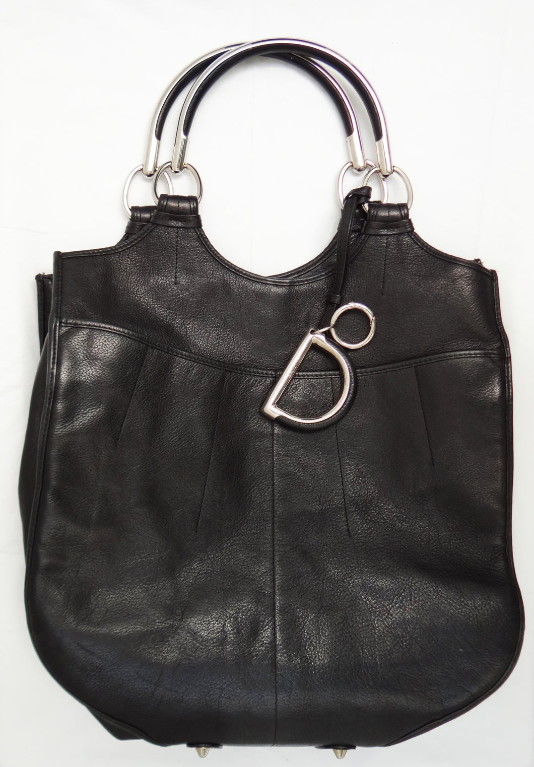 dior black leather bag