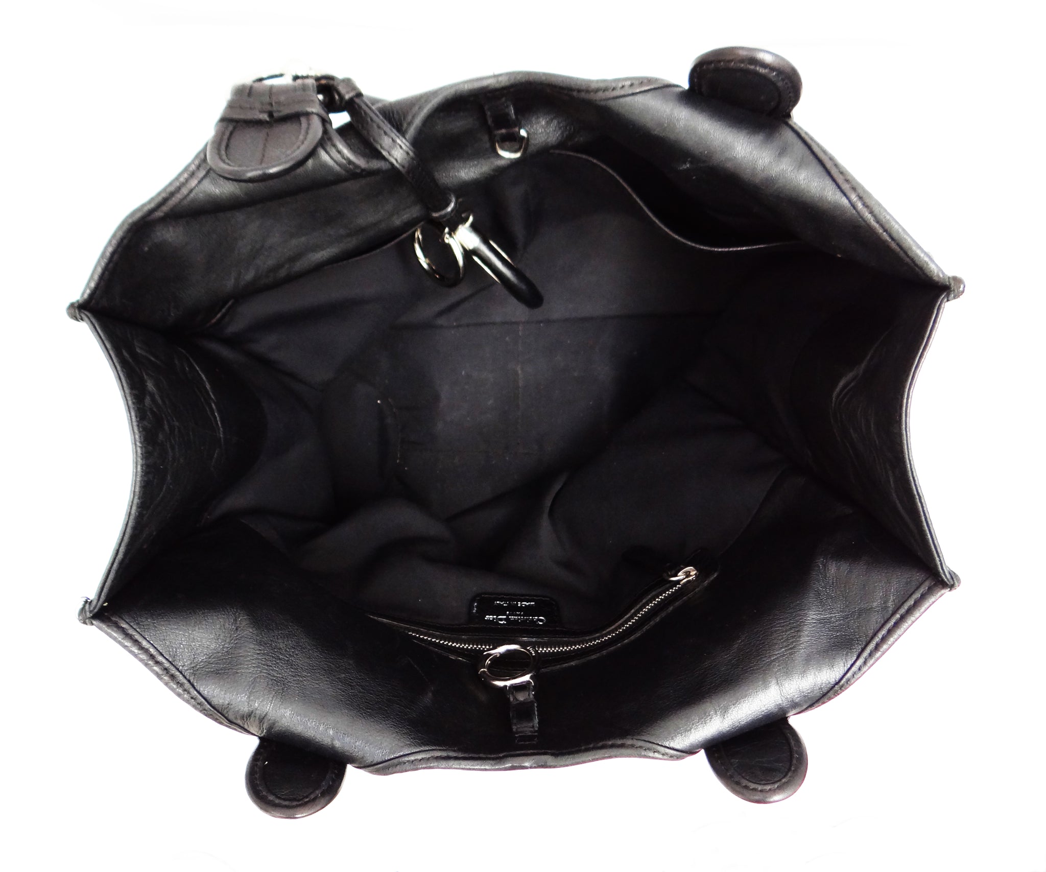 Christian Dior Black Leather Handbag – Menage Modern Vintage