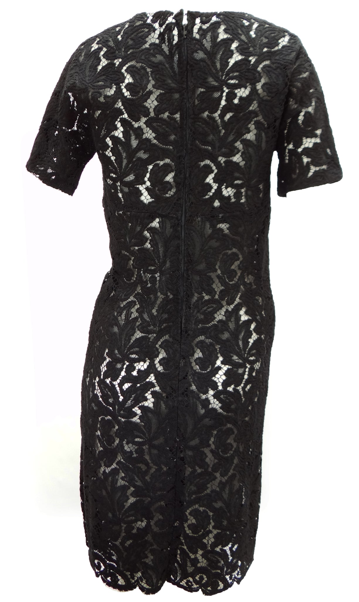 Vintage 1950s Black Lace Cocktail Dress, UK10 – Menage Modern Vintage