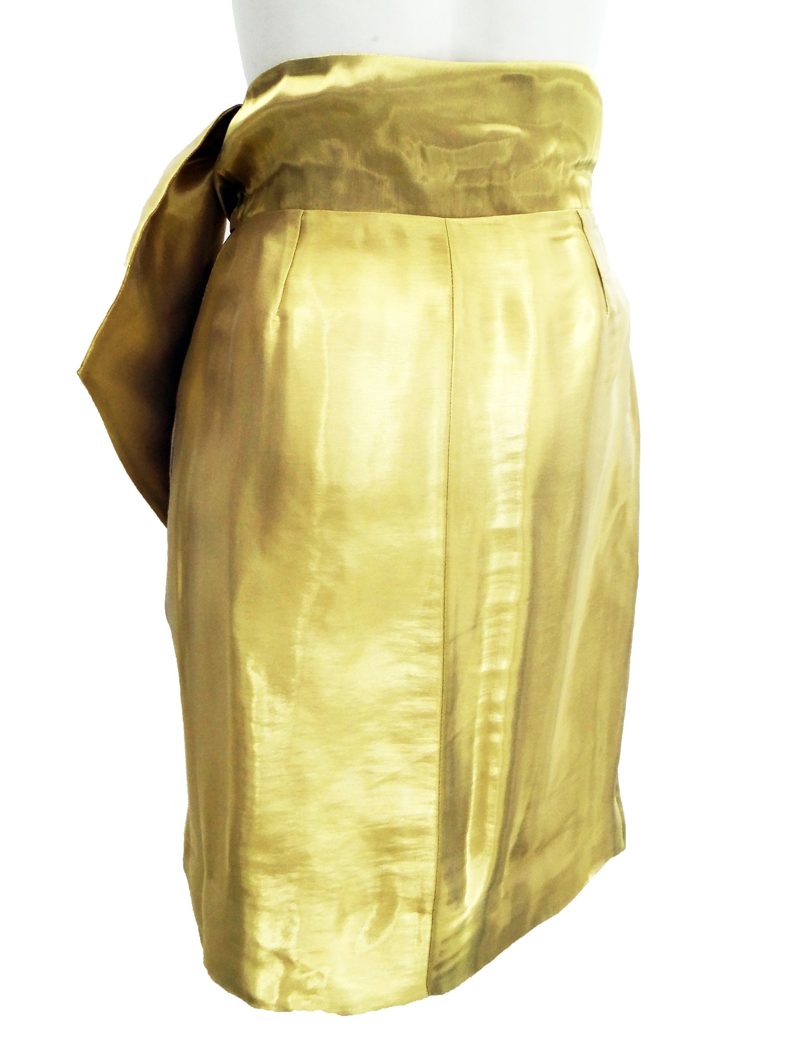 Issa Liquid Gold Organza Wrap Skirt, UK8 – Menage Modern Vintage