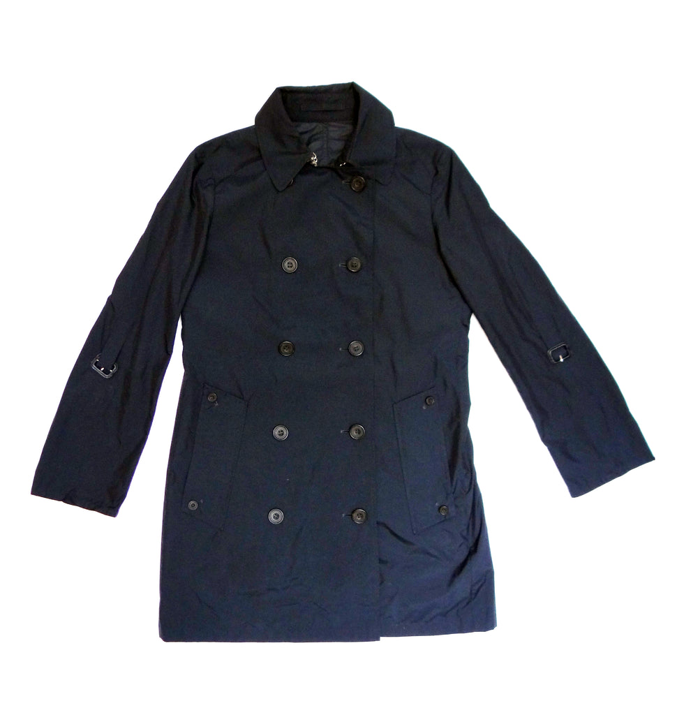 Aquascutum Classic Navy Rain Coat, UK8-10 – Menage Modern Vintage