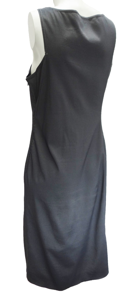 Future Ozbek Gunmetal Shift Dress, UK14 – Menage Modern Vintage