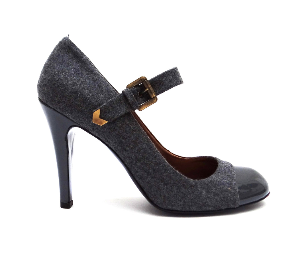 Stella McCartney Grey Felt High Heeled 