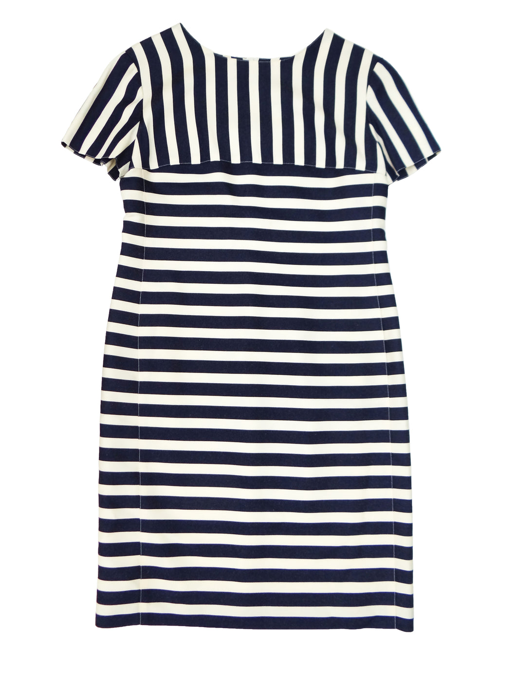 Courreges Vintage Shift Dress in Blue and White Stripes, UK10 – Menage ...