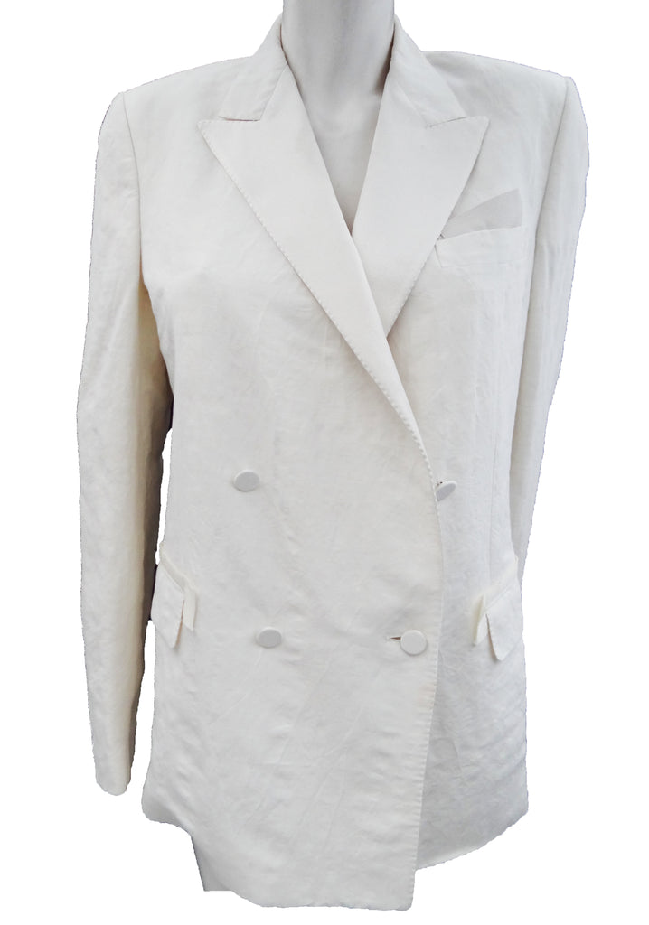 Lanvin Collection Blanche Double Breasted Tuxedo, UK12 – Menage Modern ...