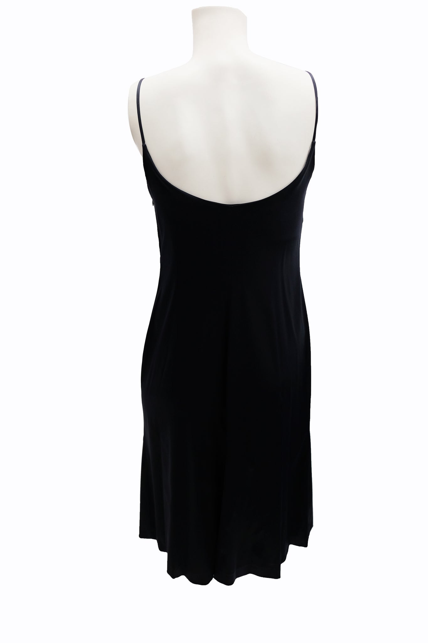 Alberta Ferretti Vintage Slip Dress in Midnight Blue Silk Satin, UK10 ...