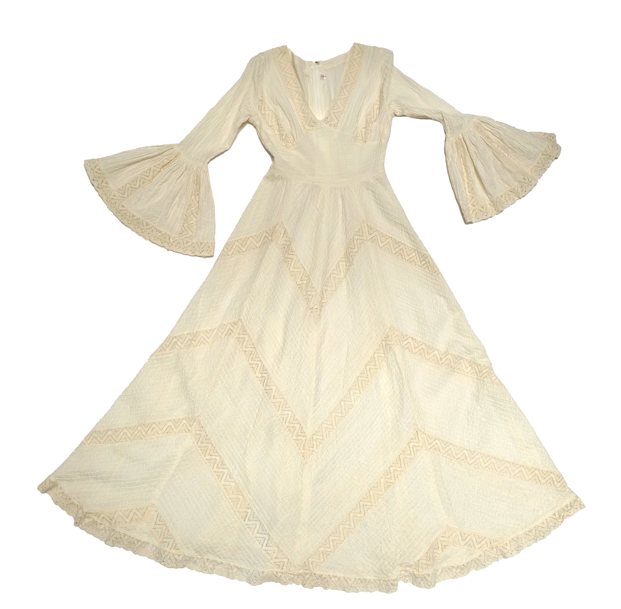 Vintage Mexicana of Sloane Street Cotton and Lace Wedding Dress, UK8-1 ...