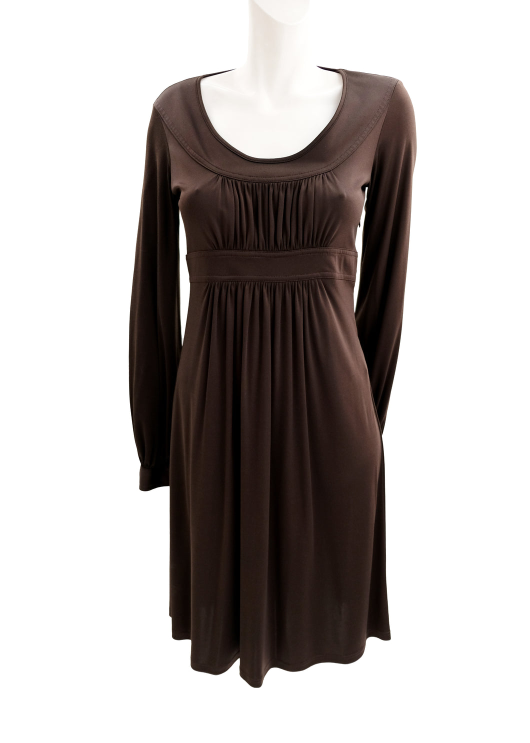 Michael Kors Brown Empire Line Dress, UK10 – Menage Modern Vintage