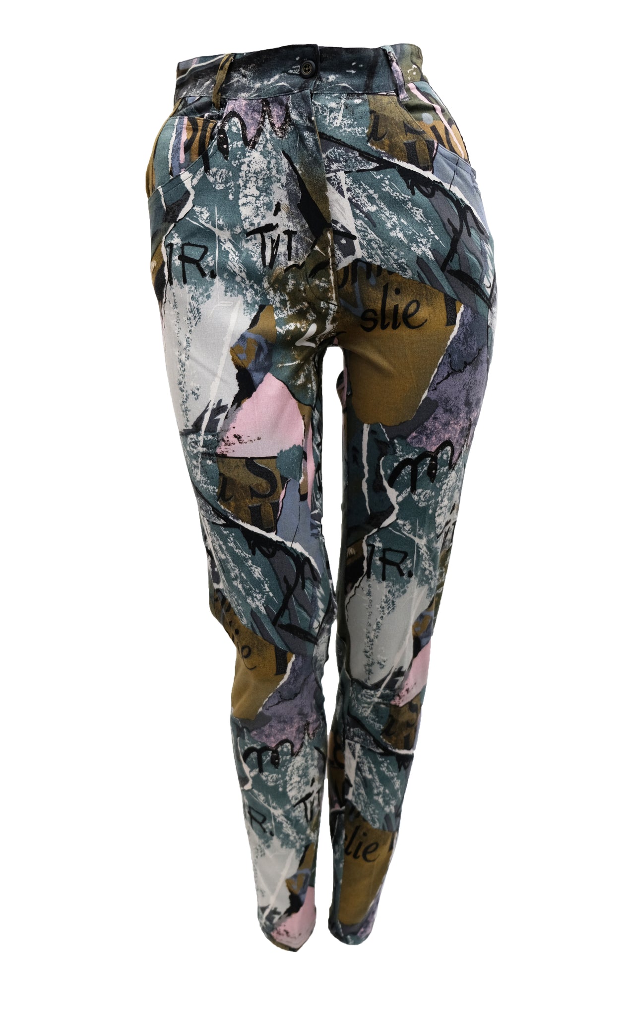 Kenzo Jeans in Graffiti Print Stretch Cotton, UK 8-10 – Menage Modern ...