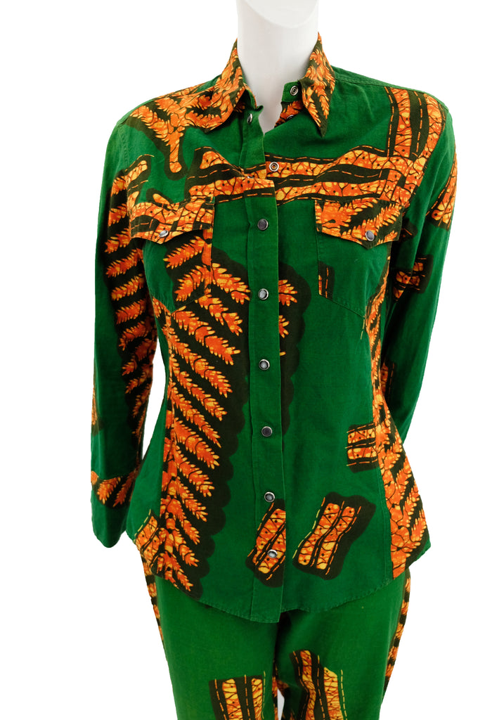 Paul Smith Vintage Three Piece Trouser Suit in African Batik Print, UK ...