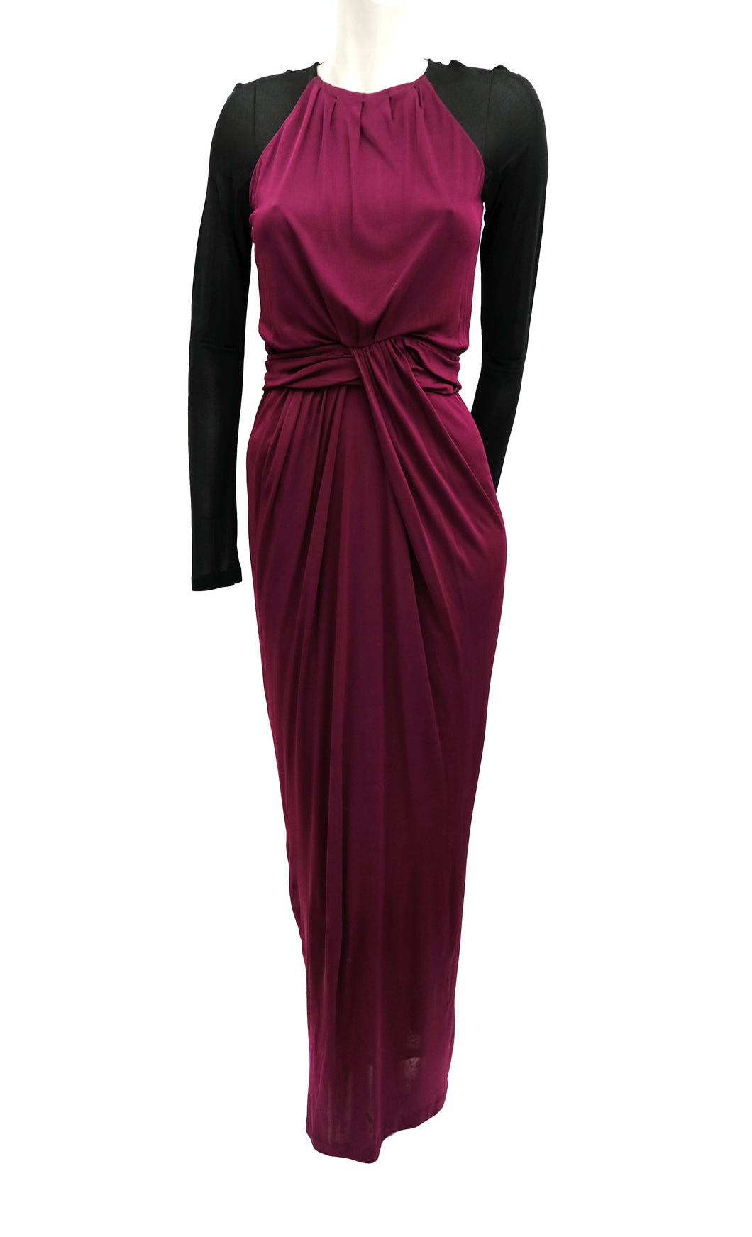 hugo boss burgundy dress