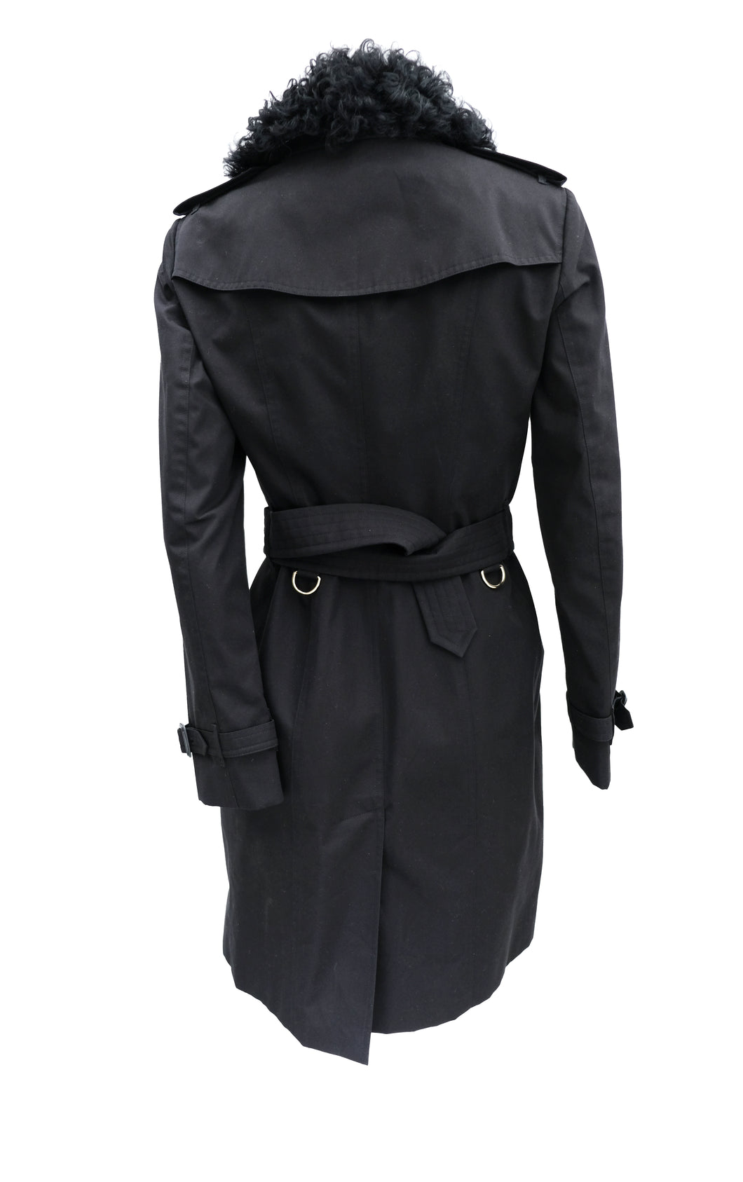 Burberry Trench Coat with Detachable Fur Collar and Lapels, UK10 – Menage  Modern Vintage