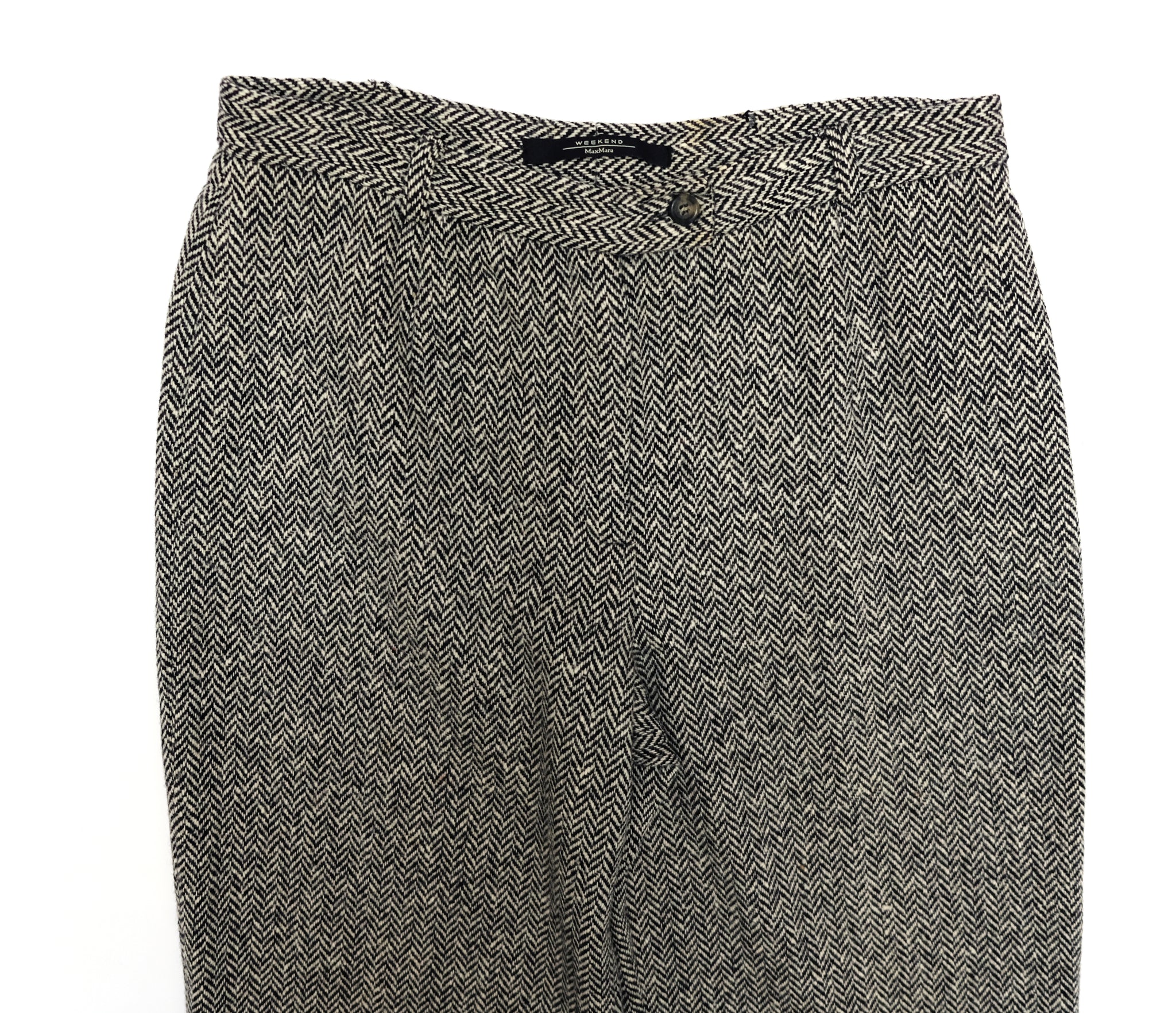 Max Mara Herringbone Trousers, UK12 – Menage Modern Vintage