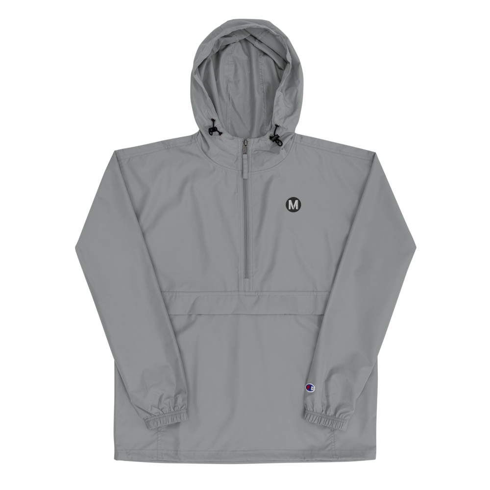 champion men's packable jacket white