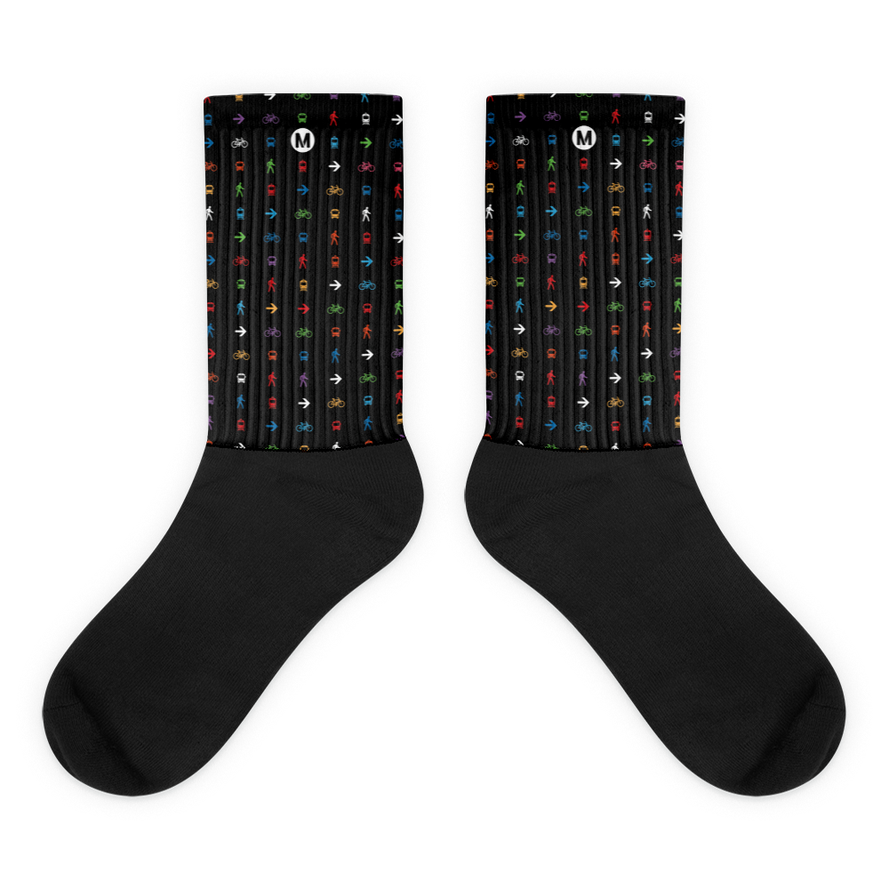 Download The Movement Iconic Pattern Socks (Black) - Metro Shop