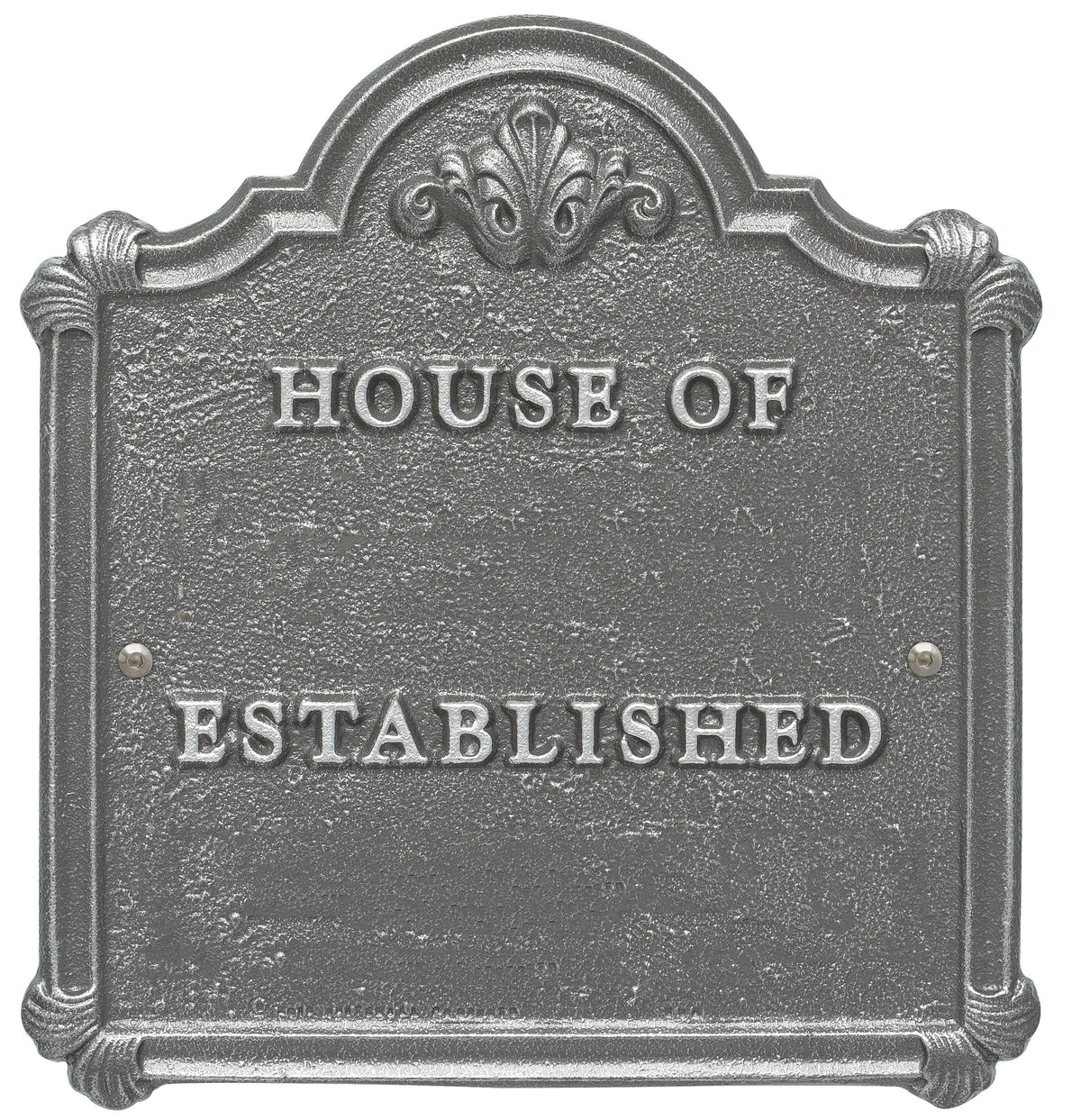 House Of Plaque with Established Date - Address Plaque Lab