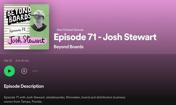 Josh Stewart Episode of the Beyond Boards Podcast