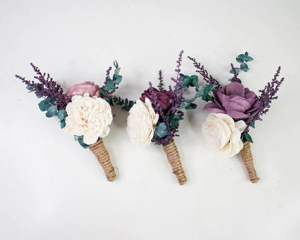 types of purple wedding flowers