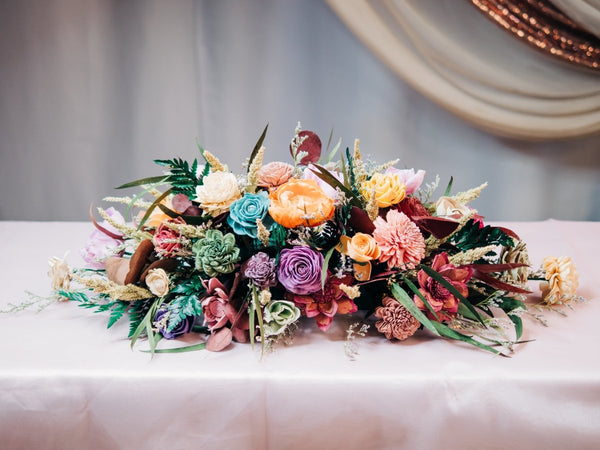 Sweetheart Table Wedding Centerpiece Tutorial – Sola Wood Flowers