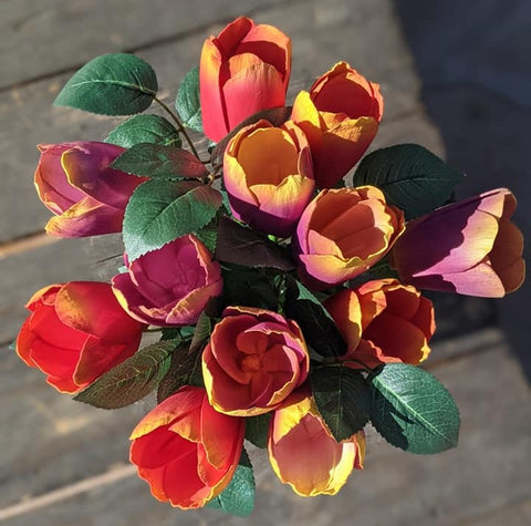 Tulip Wedding Bouquet - Sola Wood Flowers