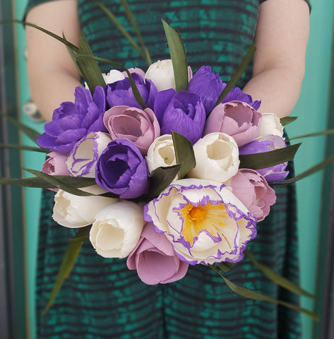 Tulip Wedding Bouquet - Sola Wood Flowers