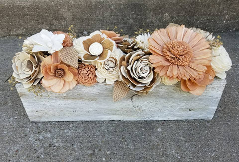 Rose Gold Centerpiece - Sola Wood Flowers