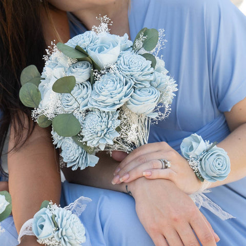 Set of 4 Peony Wrist Corsages for Wedding, Boutonniere for Men Wedding  Corsage Wristlet Mother of Bride and Groom, Prom Flowers Suit Party and  Vintage Wedding Decorations