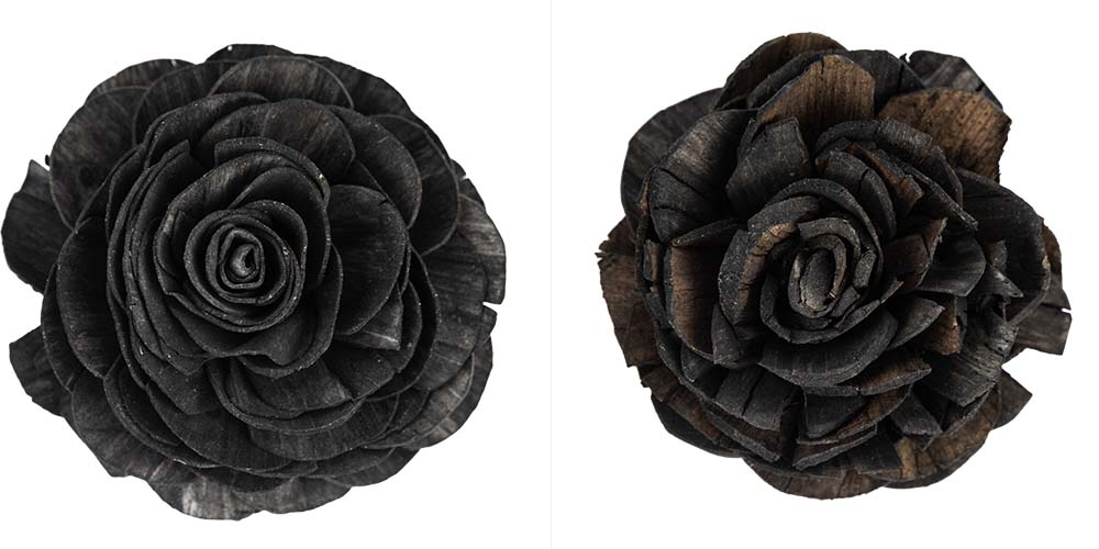 Black Rose Hair Pin 1.5 inch | Black Flower Hair Accessory