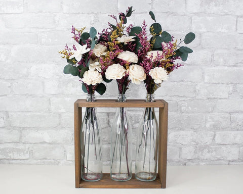 wood artificial flowers