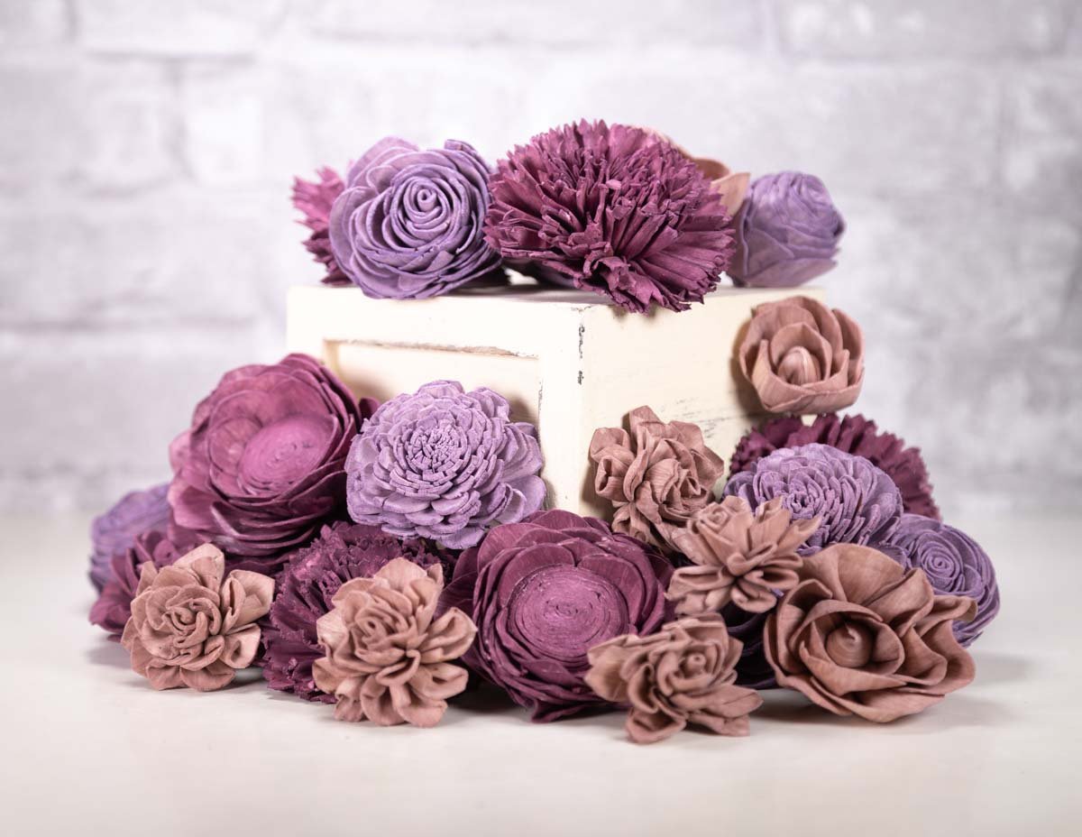 Purple Wood Stain, Wood Stains for Wooden Sola Flowers, Colorful Paint for  Wooden Flower Arrangements, DIY Wedding Flower Arrangements 