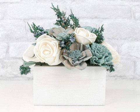 Holiday Tree - Green and Pine Sola Flower Arrangement