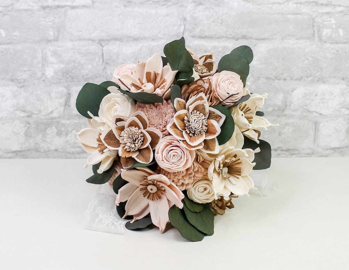 Silver Mini Bouquet – Sola Wood Flowers