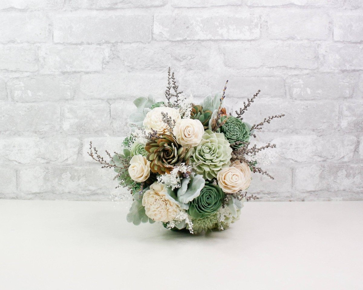 Image of Silver Sage Bridesmaid Bouquet Kit